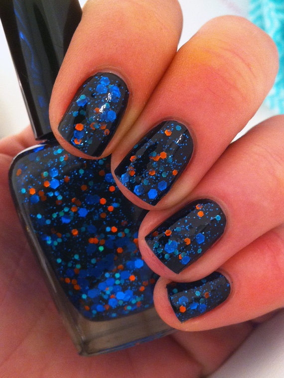 speckled nail polish
